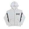 Silver Stars White Zip Up