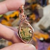 Unakite Heart Pendant