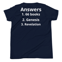 Image 6 of Unisex Youth Short Sleeve T-Shirt (Bible trivia 1)