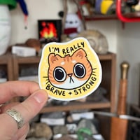 brave & strong sticker