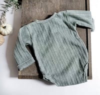 Image 3 of Photoshooting boys bodysuit | Asher-1 | 0-3 months | sage