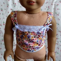 Floral colorful corset