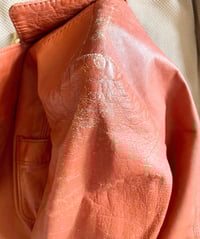 Image 4 of Vintage 70s tan leather jacket XS/S