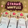 Strawbeary Waffles Artisan Keycap