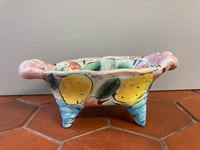 Image 2 of Four Legged Tub With Cherries, Pink Handles 
