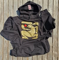 Image 1 of Hare Hoodie black & gold