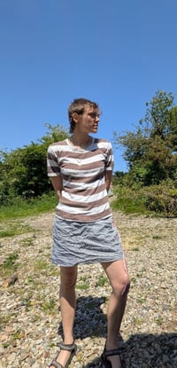 Image 1 of Gingham may mini skirt
