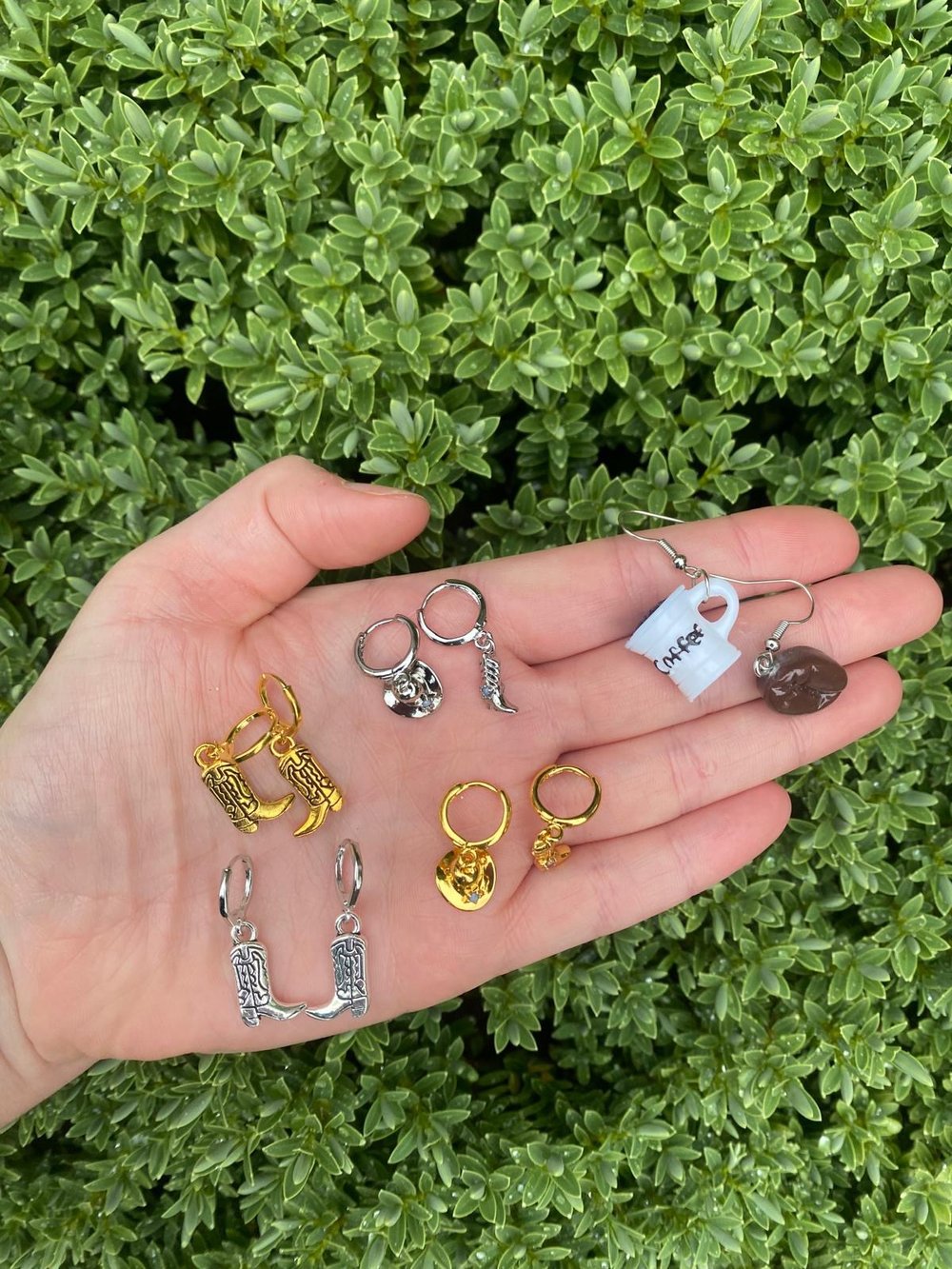 coffee and cowboy earrings!