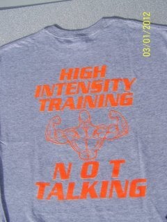 Image of Men's T-Shirt - Light Grey/Neon Orange