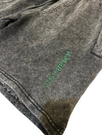 Image 4 of Variation Black Acid Wash Shorts 