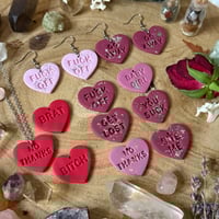 Image 1 of Naughty Hearts Earrings/Necklace