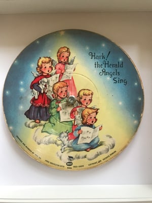 Image of Vintage 1949 7” Christmas Carols Picture Discs