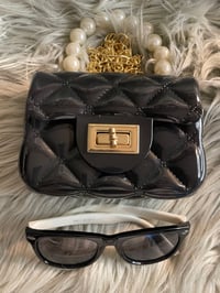 Image 1 of Blk Mini Fashionable Jelly Bag