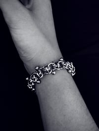 Image 4 of Bracelet - barrel weave, small balls