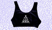Image of $HALLOWWW black sport bra 