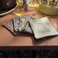 Image 1 of Liberty Print Reusable Face Wipes // Reusable Face Pads // Eco Friendly Gift // Bamboo Face Pads