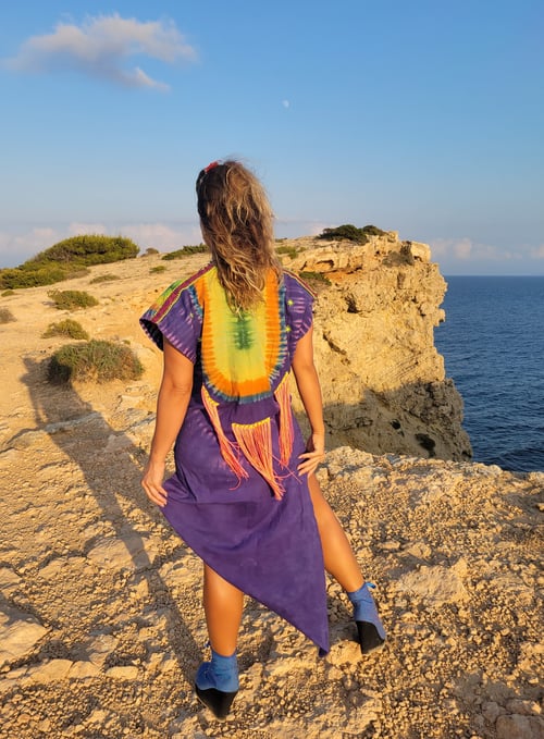 Image of Purple Tdye Caftan