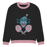 Image 7 of Psycho Clown Pink and Blue Knitted crew neck sweater