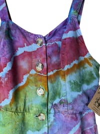 Image 5 of ♻️ UPCYCLED S Midi Dress in Rainbow Geode Ice Dye