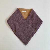 Image 3 of Brighton neck warmer mauve herringbone