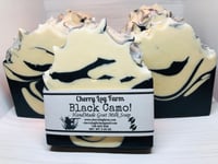 Image 2 of Black Camo Goat Milk Soap 5 OZ