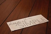 Image of Keep it Simple Sticker