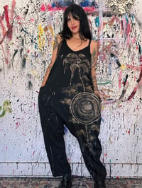 Image 3 of “MIND NATURE” BLEACH PAINTED BAGGY ROMPER LARGE