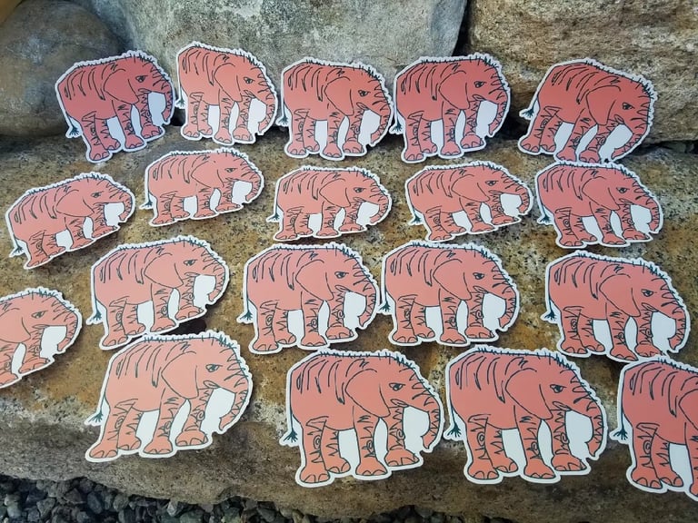 Baby Elephant Sticker Image 2