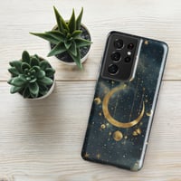 Image 25 of Blue and Gold Celestial Moons Design Tough Case for Samsung®