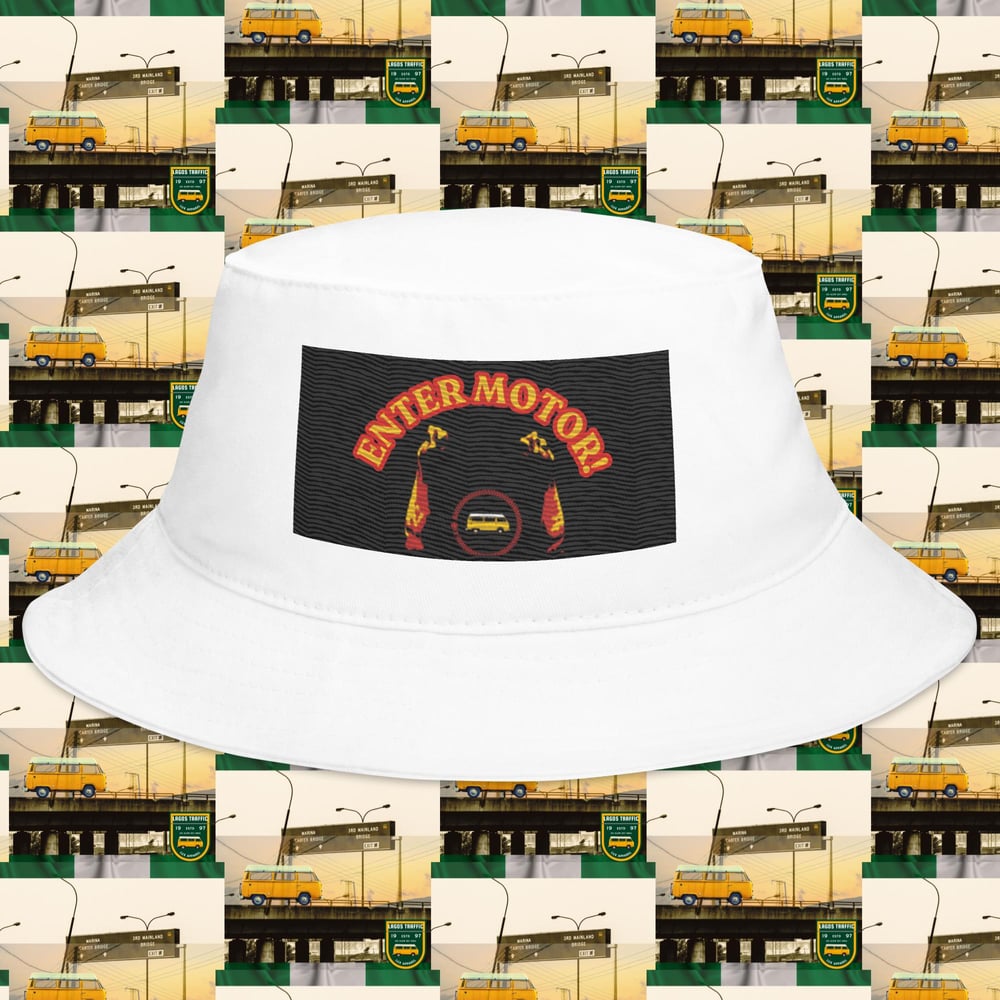 LAGOS TRAFFIC LUX COUTURE TWILL BUCKET HAT (DANFO SWAG/ RED/YWL)