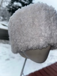 Image 3 of Crocheted Faux-Fur Winter Headband & Mittens Set