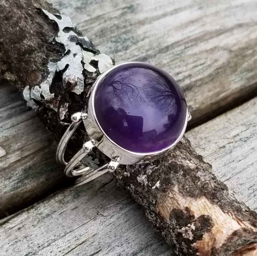Image of Mystic - Amethyst Rings in Sterling Silver