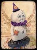 ghost Halloween folk art doll 