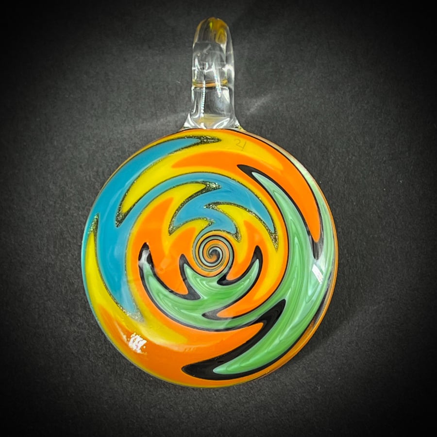 Image of Reversable Spiral Pendant 4