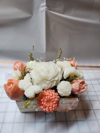 Image 1 of Candle wood box arrangement 