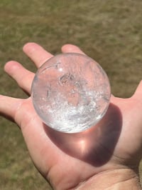 Image 9 of Clear Quartz Sphere With Rainbows #2385