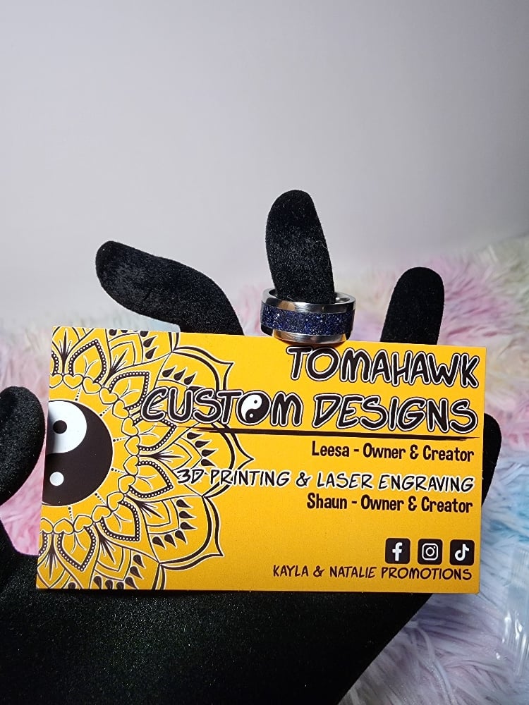 Image of Blue Stone, with a hint of an Opal size 6