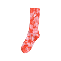 Image 2 of Red tie dye socks