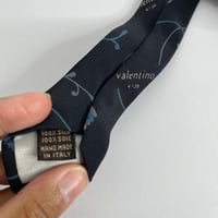 Image 3 of Valentino Navy Patterned Silk Tie