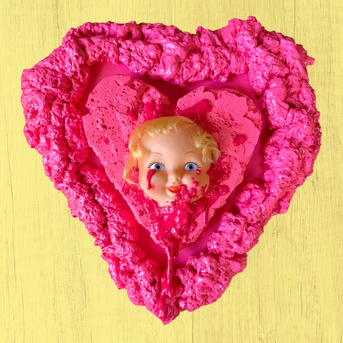 Candy Paradise Heart Canvas | Emetic Art Candy Paradise Heart Canvas | Emetic Art