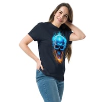 Image 12 of Blueflame skull Unisex classic tee