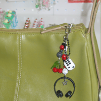 Image 2 of ladybug music keychain 