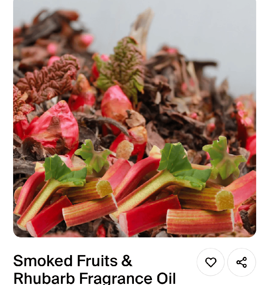 Image of smoked fruits and rhubarb 