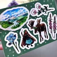 Image 2 of Moose Familiar Sticker Sheet
