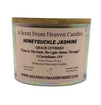 Image 1 of The Heavenly Scent Collection Honeysuckle Jasmine Iridescent Candles