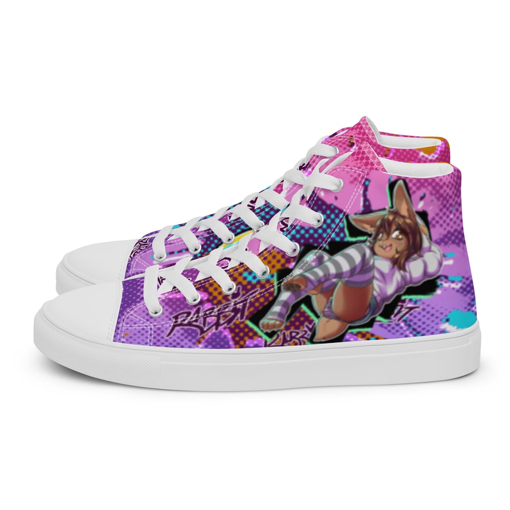 WOMEN'S - Delinquent Bunny -  high top canvas shoes