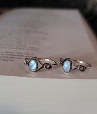 Image 1 of Faceted Moonstone Crystal Rings
