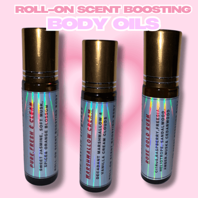Image of Roll-On Scented Body Oil Marshmallow Cream 