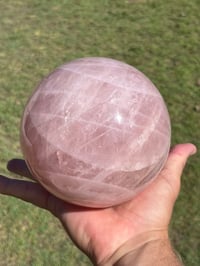 Image 6 of Large Rose Quartz Sphere | Madagascar #2967