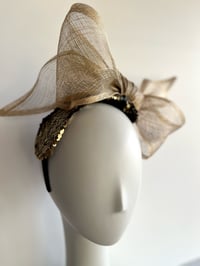Image 1 of Black n gold sequin bandeau